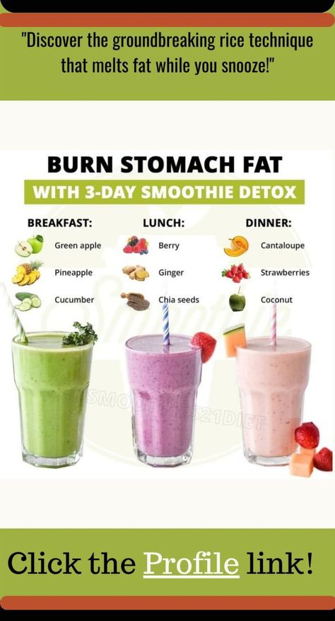 burn stomach fat with 3 day smoothie detox Healthy Smoothies Without Bananas, Chia Banana Boost Smoothie, Smoothie Recipes Without Banana, Smoothies Without Bananas, Antiinflammatory Meals, Detox Lunch, Smoothie Without Banana, Smoothie Recipies, Flaxseed Meal