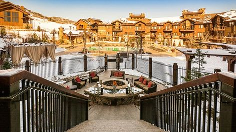 Three Bedroom Bi-Level Suite | Waldorf Astoria Park City Astoria Park, Park City Mountain, Waldorf Astoria, Deer Valley, Park City Utah, City Park, Hot Tub Outdoor, Luxury Vacation, Park City