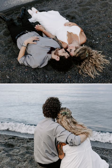 Black Beach MN Elopement Inspiration from a Minnesota Elopement Photographer Small Ceremony Ideas, Minnesota Elopement, Minnesota North Shore, North Shore Mn, North Shore Minnesota, Silver Bay, Two Harbors, Black Beach, Beach Elopement