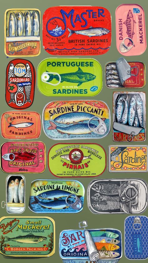 Modern coastal retro sardine wallpaper #sardines #aesthetic #retro #vintage #modern #coastal #wallpaper #inspo #mood #moodboard #vintage #nature #vibes #books Sardines Aesthetic, Modern Coastal Wallpaper, Coastal Wallpaper, Nature Vibes, Aesthetic Retro, Vintage Nature, Modern Coastal, Vintage Modern, Retro Vintage