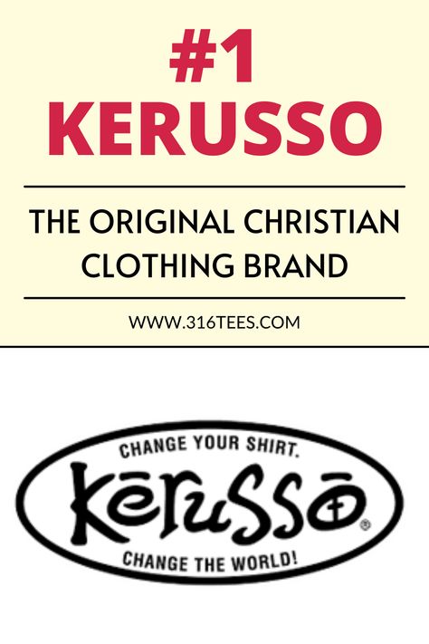 Kerusso - Kerusso is the Greek word meaning "to herald (as a public crier), especially divine truth (the Gospel); preach, proclaim, publish". As one of the original Christian clothing brands, Kerusso began over thirty years ago, in a garage with three basic prints, and has developed over the years into the leading producer of Christian apparel around the world. Christian Clothing Brands, Christian Clothing Brand, Clothing Business, Word Meaning, Handmade Boutique, Greek Clothing, Greek Words, Christian Apparel, God The Father