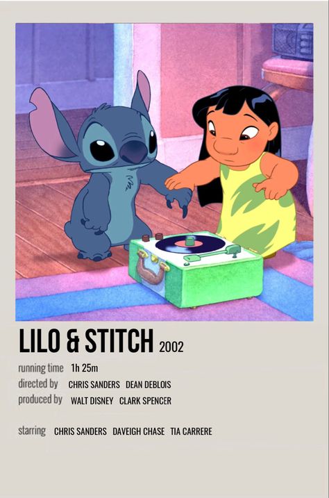 minimal polaroid movie poster for lilo & stitch, walt disney Album Prints, Lilo And Stitch 2002, Indie Movie Posters, Stitch Movie, Film Polaroid, Disney Movie Posters, Iconic Movie Posters, Movie Card, Google Doc