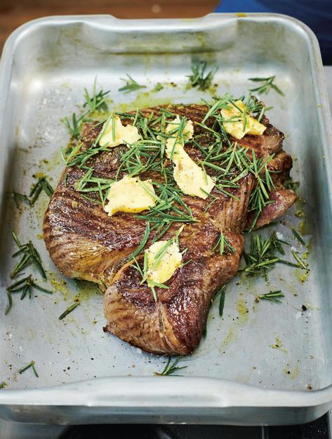 Jamie Oliver’s Roasted Rump Steak with Fragrant Rosemary and Butter Beef Rump Recipes, Beef Rump Steak Recipes, Rump Steak Dinner Ideas, Lamb Rump Recipes, Rump Steak Recipes Dinners, Rump Steak Marinade, Lamb Rump Steak Recipes, Rump Steak Recipes, Leftover Steak Recipes