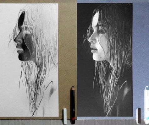 Negative Color Art, Negative Drawing Ideas, Inverted Drawing, Negative Drawing, Inverted Art, Negative Images, Value Drawing, Color Pencil Sketch, Applied Art