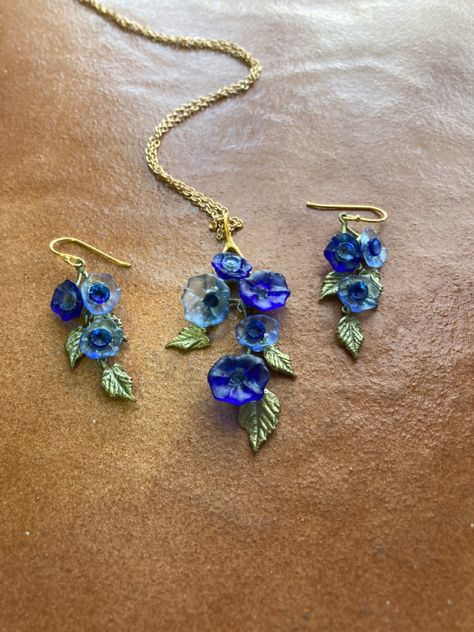 Morning Glory Jewelry, Michael Michaud, Morning Glories, Blue Skies, Morning Glory, Get Dressed, Summer Collection, Pendant Necklace, Let It Be