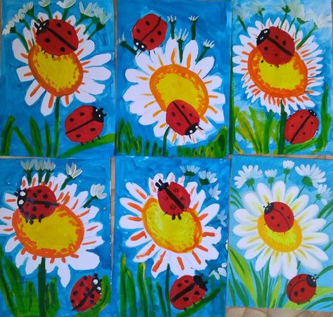 Pin by Dominique Fernau on МОЙ | Elementary art projects, Spring flower art, Kindergarten art Flowers Kindergarten, Spring Flower Art, First Grade Art, Spring Art Projects, Kindergarten Art Projects, Spring Projects, Elementary Art Projects, Ring Flower, Kindergarten Art