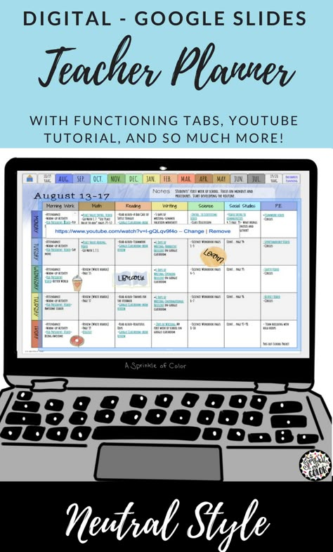 Google Slides Lesson Plan Template, Google Slides Templates For Teachers High School, Backwards Planning, Google Slides Templates For Teachers, Digital Lesson Planner, Free Google Slides Templates, Digital Planner Ideas, Digital Teacher Planner, Teacher Planner Templates