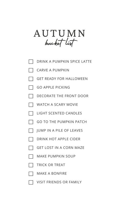 Templates Spooky Season Activities, Halloween Wallpaper Skeleton, Halloween List, White Minimalist Aesthetic, Wallpaper Skeleton, Halloween Fall Vibes, Activity List, Autumn Bucket List, Halloween Bucket List