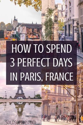 Your ultimate guide and itinerary for three days in Paris. How to spend the perfect 3 days/ 73 hours in the French capital, Paris, France. Where to stay, what to eat, what you must visit and the best places to see! Three Days In Paris, France Itinerary, Perfect Days, Paris Itinerary, Paris Travel Tips, Paris France Travel, France Travel Guide, Paris Travel Guide, Paris Vacation