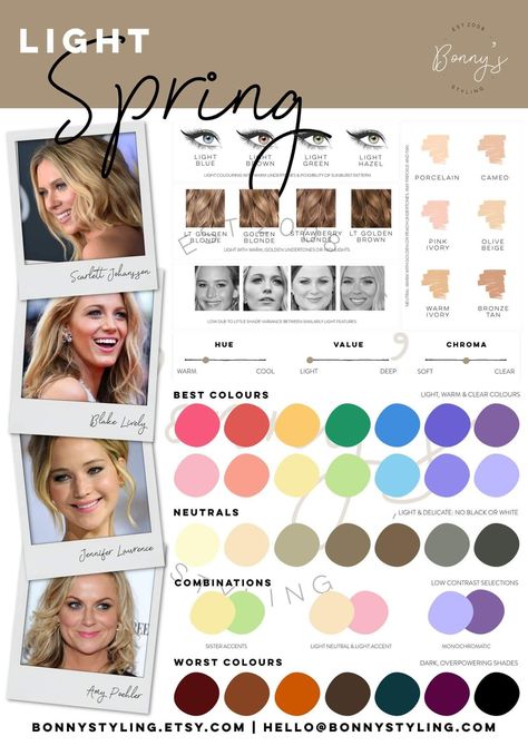 Spring Color Palette Nails, Color Palette Nails, Palette Nails, Spring Skin Tone, Warm Spring Color Palette, Light Spring Palette, Light Spring Color Palette, True Spring Colors, Light Summer Color Palette