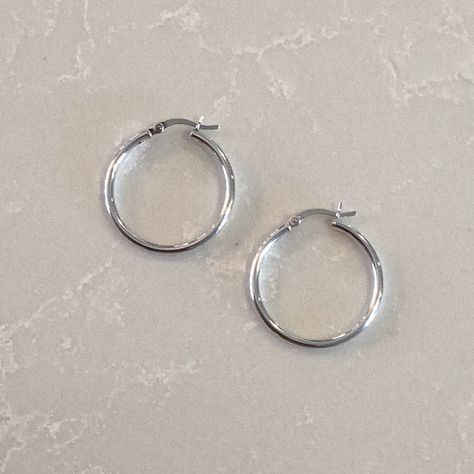 Small Silver Hoop Earrings Simple, Cheap Tiny Silver Hoop Earrings, Cute Sterling Silver Hoop Earrings, Silver Small Hoop Earrings, Earring Silver, Earrings Silver, Small Silver Tarnish-resistant Hoop Earrings, Silver Hoop Earrings Medium, Turquoise Statement Earrings