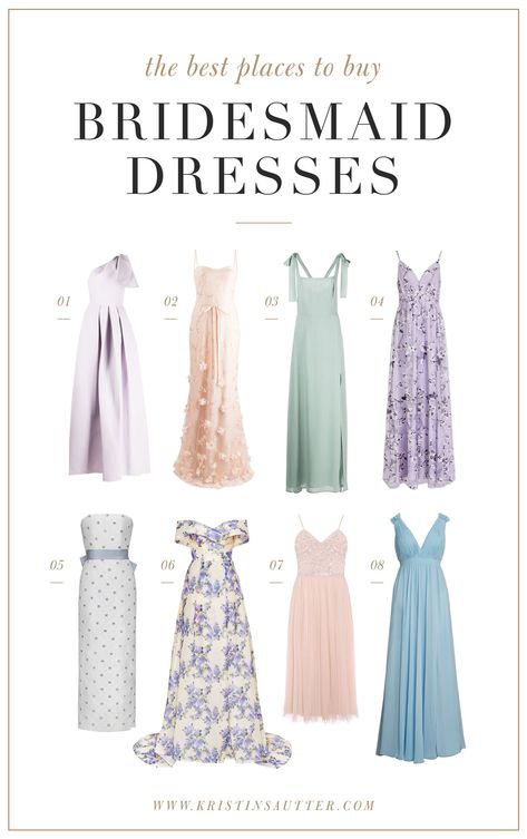 Long Spring Bridesmaid Dress, Marchesa Bridesmaid Dresses, Spring 2024 Bridesmaid Dresses, Sundress Bridesmaids, Cornflower Blue Bridesmaid Dress, Bridgerton Bridesmaid Dresses, French Blue Bridesmaid Dresses, Lavendar Bridesmaids Dresses, Pastel Purple Bridesmaid Dresses