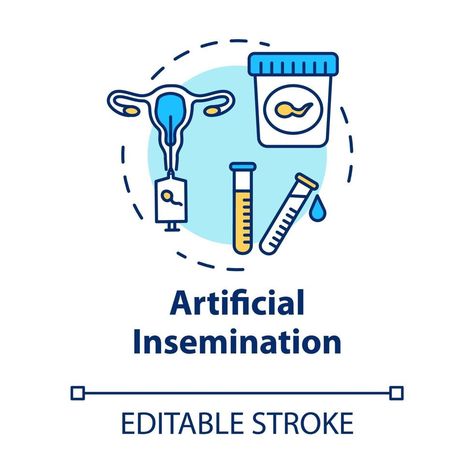 Artificial insemination concept icon Artificial Insemination, Vector Art, Vector Free, For Free, Clip Art