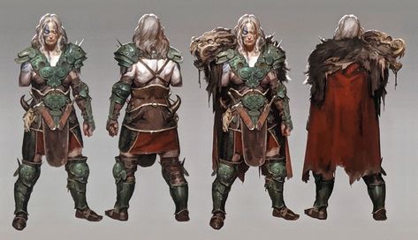 Druid Diablo Iv, Diablo Character Art, Diablo Concept Art, Diablo Characters, Diablo Art, Barbarian Armor, Good N, Fiction Idea, Skyfall