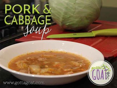 Pork And Cabbage Soup, Pork Stew Meat, Pork Soup Recipes, Hawaiian Pork, Pork Back Ribs, Cabbage Vegetable, Tomato Basil Chicken, Oven Roasted Tomatoes, Pork And Cabbage