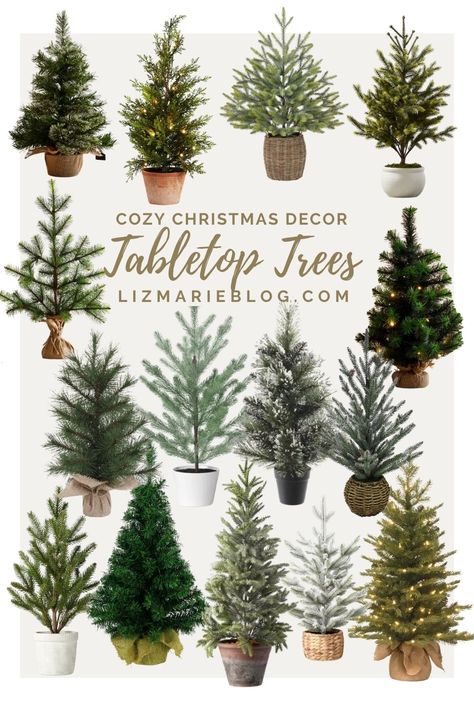 Small Table Top Christmas Tree, Artifical Christmas Trees, Best Tabletop Christmas Tree, Decorating Table Top Christmas Trees, Small Potted Christmas Tree, Tabletop Christmas Trees, Table Top Xmas Tree Ideas, Table Top Tree, Little Christmas Trees On Table