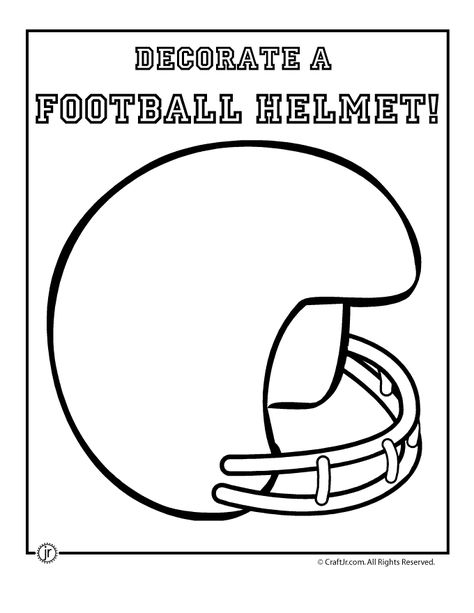 Football helmet printable cute for kids to keep them quiet during big games! Football Crafts, Purple Room, Football Birthday Party, Sport Craft, Football Themes, Super Bowl Party, Football Birthday, Football Kids, Sports Day