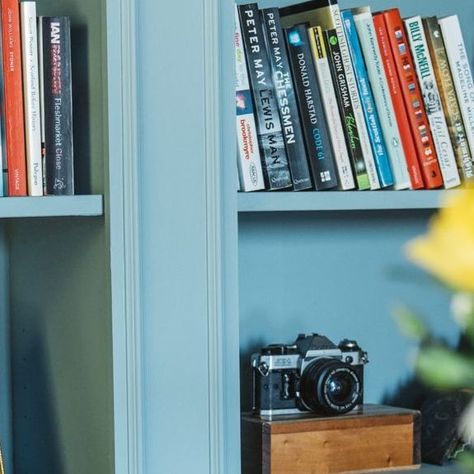 Caroline McQuistin on Instagram: "One of my favourite projects yet 📚 Huge thanks to @farrowandball for grifting me some paint form their new collection launching September 7th! Still can’t quite believe I pulled this one off 🥹 #billybookcase #ikeahack #billybookcasehack #cosyhome #homelibrary #cottagecore #coastalliving #coastaldecor" Caroline Mcquistin, Billy Bookcase Hack, John Grisham, Bookcase Decor, Billy Bookcase, I John, New Living Room, Home Library, Ikea Hack