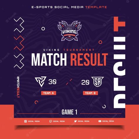 Gaming Banner Template, Free Social Media Templates, Template For Social Media, Social Media Flyer, Gaming Banner, E Sports, Media Sosial, Haikyuu Characters, Sports Photos