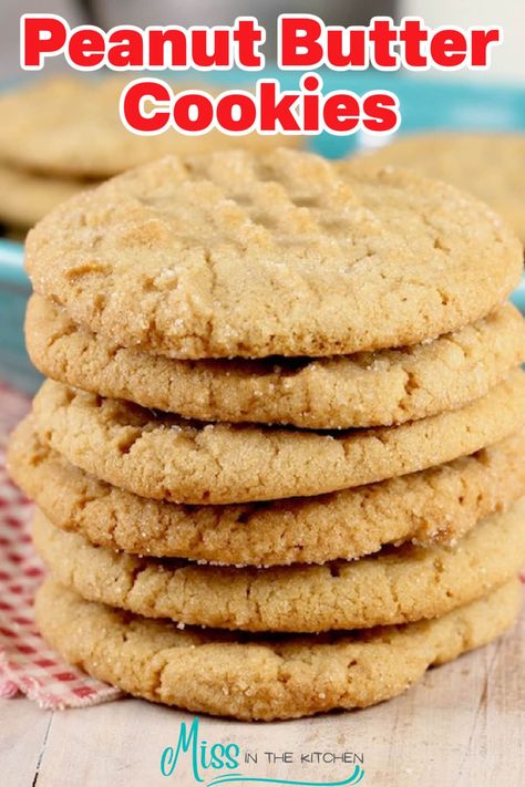 Classic Peanut Butter Cookies are my go- to quick and easy dessert for any day of the week. This recipe is so easy and can be made with one bowl and you don't even have to have a mixer. Honey And Peanut Butter Recipes, Peanut Butter Cookies With Natural Pb, Peanut Chip Cookies, Peanut Butter Cookies Made With Honey, Peanut Butter And Honey Cookies, Healthy Peanut Butter Cookie Recipes, Honey Peanut Butter Cookies, Honey Sweetened Cookies, Recipes With Peanut Butter Powder