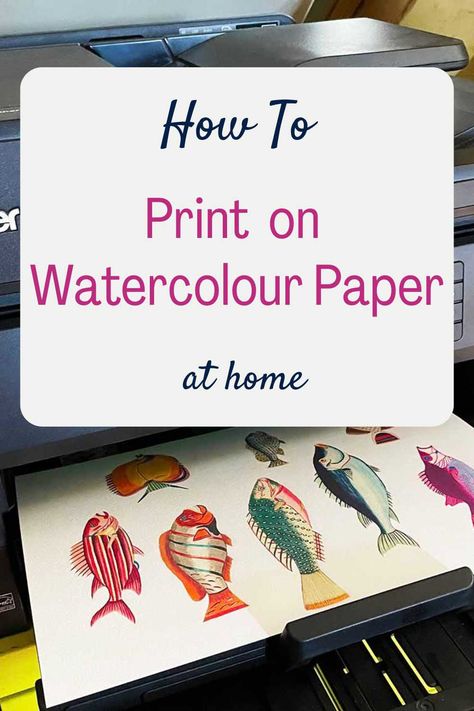 Learn the simple steps to print on watercolor paper using your home printer! Perfect for DIY art projects, this guide will help you achieve beautiful, professional-looking prints on textured paper. Start creating your own masterpieces today! Printing On Watercolor Paper, Paper Illustration Art, Scrapbook Paper Wall Art, Simple Watercolor Paintings, Creativity Room, Art Tricks, Painting With Watercolors, Printable Backgrounds, Textured Paper Art