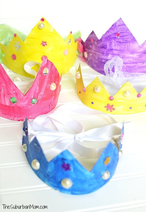 Cereal Box Craft, Disney Crafts For Kids, Dream Catcher For Kids, Princess Activities, Crown Kids, Princess Crowns, Dance Crafts, Princess Crafts, Art Park