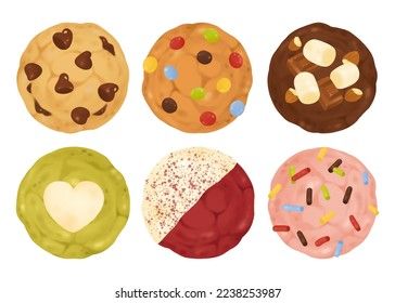 Collection Decorated Cookies Chocolate Chip Candied Stock Illustration 2238253987 | Shutterstock Cute Cookie Drawing, Cookie Character, Cookies Illustration, Cookie Illustration, Sprinkles Cookies, Chocolate Illustration, Cookie Drawing, Cookies Chocolate Chip, Crumble Cookies