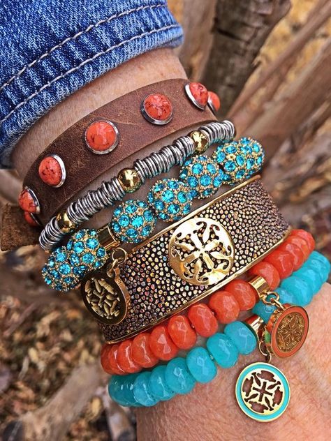 Crazy Jewelry, Weird Jewelry, Rustic Cuff, Diy Jewlery, Arm Party, Purse Accessories, Hello Summer, Boho Bracelets, Arm Candy