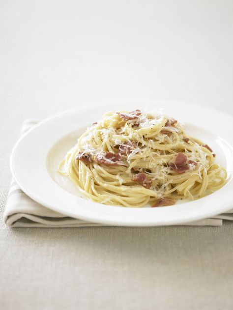 How To Make Carbonara, Carbonara Ingredients, Rachel Ray Recipes, Rachael Ray Recipes, Carbonara Recipe, Pasta Carbonara, Rachel Ray, Carbonara Pasta, Spaghetti Carbonara