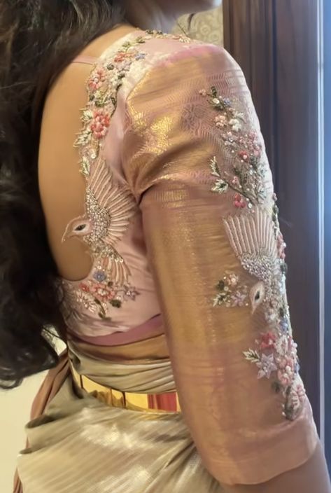 New Hand Work Designs Saree, Soft Silk Saree Blouse Designs Latest, Long Blouse Designs, New Saree Blouse Designs, Traditional Blouse Designs, Latest Model Blouse Designs, Fashionable Saree Blouse Designs, Cutwork Blouse Designs, Wedding Blouse Designs