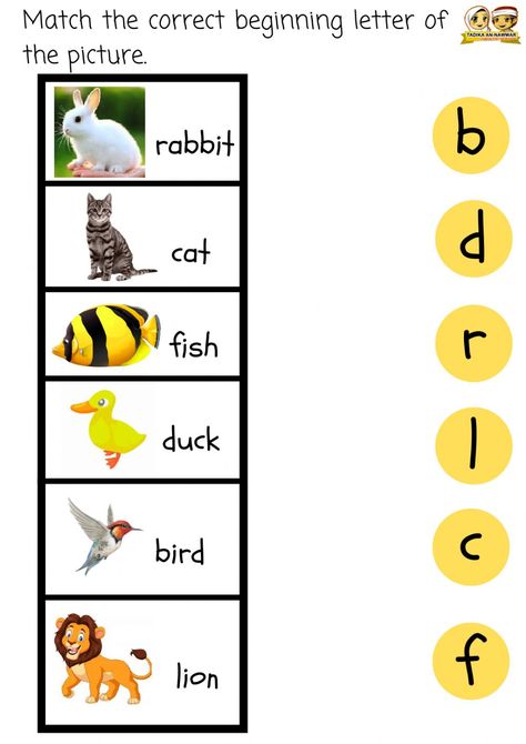 Beginning Letter Sound - Interactive worksheet Letter Sound Worksheets, Beginning Sounds Kindergarten, Cvc Worksheets Kindergarten, Letter Sounds Kindergarten, Match Worksheet, Letter Worksheets Kindergarten, Jolly Phonics Activities, Letter Recognition Worksheets, Beginning Sounds Worksheets