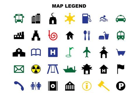 Map Legend Design, Map Legend, Legend Symbol, Earth Vector, Structure Of The Earth, Map Logo, Map Symbols, Map Icons, School Icon