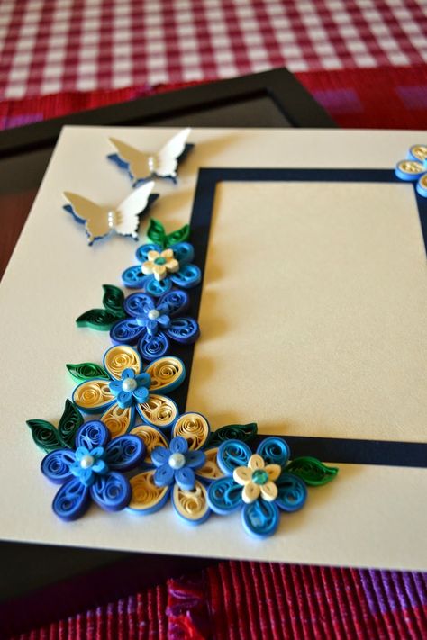 Quilling Ideas: Picture Frame Quilling Frames, Quilling Photo Frames, Photo Frem, Photo Frame Ideas, Frames Ideas, Paper Quilling Cards, Paper Quilling Jewelry, Quilling Work, Paper Quilling Patterns