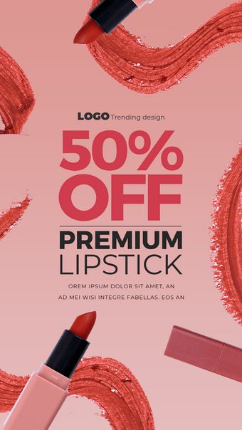 Fashion Color Gradient Lipstick Makeup Promotion Instagram Story#pikbest#Backgrounds#Banner Ads Story Instagram, Offer Story Instagram, Lipstick Advertisement Poster, Makeup Sale Poster, Lipstick Ads Design, Lipstick Poster Design Ideas, Makeup Ads Design, Makeup Promotion Ideas, Makeup Marketing Ideas