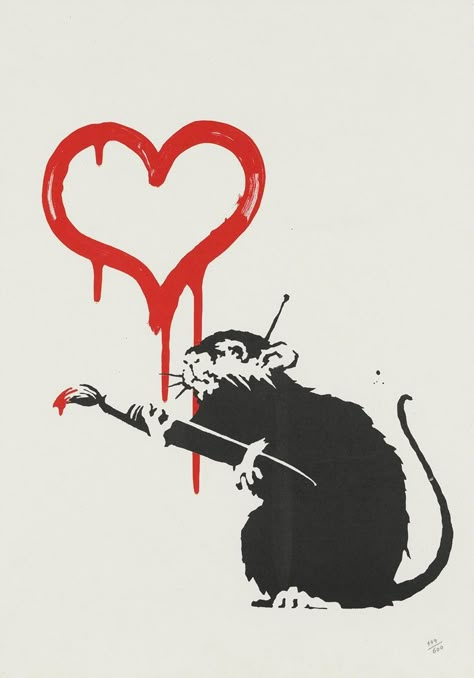 Banksy Tattoo, Banksy Rat, Banksy Artwork, Banksy Wall Art, Street Art Banksy, Banksy Graffiti, Banksy Art, Drawing Stencils, Graffiti Alphabet