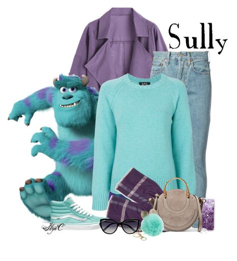 Monsters Inc Inspired Outfits, Monsters Inc Disneybound, Sully Costume Diy, Sully Costume, Disney Vacation Outfits, Disneybound Outfits, Everyday Cosplay, Inspired Clothes, East La