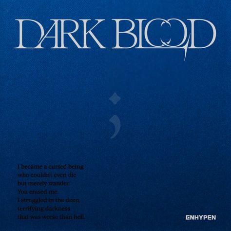 1.Fate | 2.Bite Me📀 | 3.Sacrifice (Eat Me Up) | 4.Chaconne | 5.Bills | 6.Karma **** NOTE: This is completed to album cover version. Dark Blood Album Cover, Kpop Albums, Cover Wallpaper, Eat Me, Dark Blood, Bite Me, Dark Moon, Cd Album, My Struggle