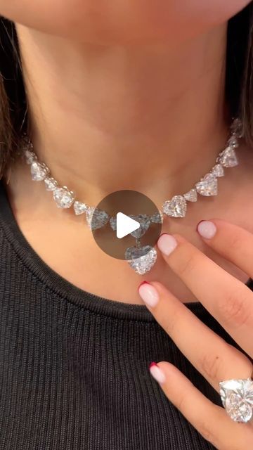 CHAMPAGNE GEM®️ by Bebe Bakhshi on Instagram: "“Queen of Hearts” is a piece unique from iconic and legendary house of Dehres @dehres featuring a meticulous selection of heart-shaped diamonds (over 90-carats) and here I am styling this exquisite necklace with matching earrings and engagement ring!

Contact @dehres for more information.
<>
#MyLoveAffairWithDiamonds #HappyHearts #HeartShaped #Brilliance #Scintillation #Sparkle #Fire #EngagementRing #Necklace #Earrings #DiamondNecklace #DiamondEarrings #Bridal #HighJewelry #Dehres #HongKong #ChampagneGem #YourDailyDoseOfSparkle #ChampagneGem1MSpecialEdition" Instagram Queen, Heart Shaped Diamond, Diamond Jewellery, Queen Of Hearts, High Jewelry, Necklace Earrings, Matching Earrings, Diamond Jewelry, Diamond Earrings