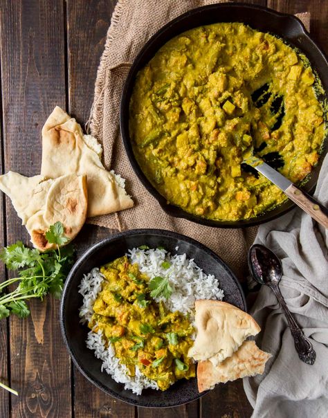 Creamy Indian Vegetable Korma - The Wanderlust Kitchen Vegetarian Korma, Veggie Korma, Vegetable Korma Recipe, Kurma Recipe, Korma Recipe, Sweet Potato Curry, Vegetarian Comfort Food, Curry Recipes Indian, Tasty Vegetarian Recipes