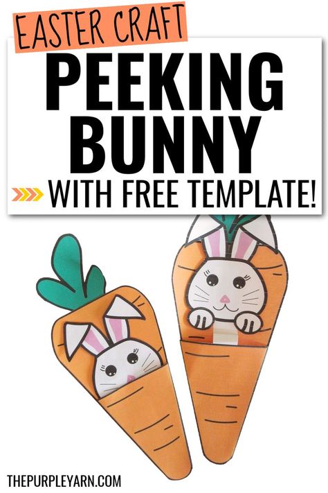 Looking for easy Easter craft ideas? Here is a simple Easter bunny craft with free template for kids. It's easy to do even for young kids. Try this fun craft at home with kids! Valentine Bingo Free Printable, Easter Bunny Paper Craft, Bingo Free Printable, Easter Craft For Kids, Easter Bunny Craft, Craft At Home, Valentine Bingo, Easter Paper Crafts, Bunny Craft