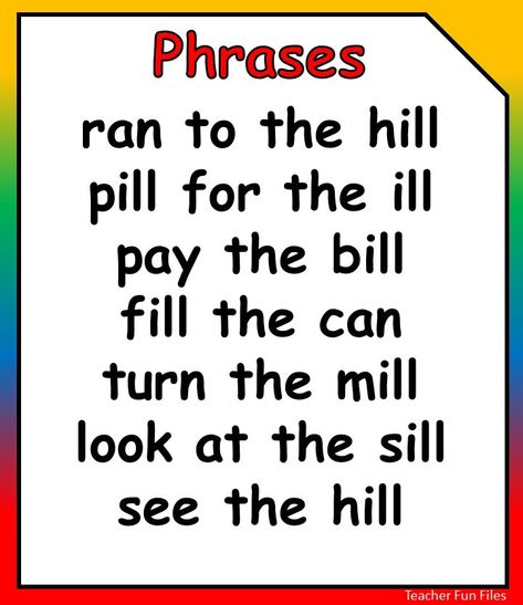 Reading Phrases, Cvc Reading, Run To The Hills, English Phonics, Cvc Word, Word Sentences, Cvc Words, Best Teacher, Phonics