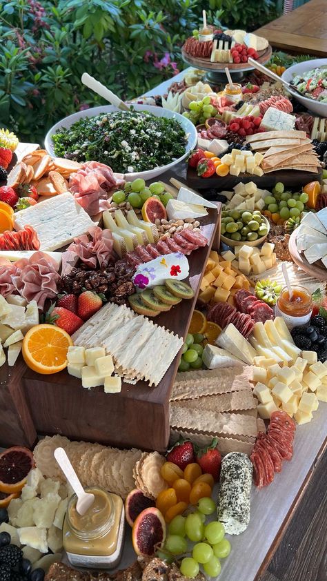 Mediterranean Buffet Wedding, Italian Grazing Board, Italian Grazing Table, Italian Food Table, Wedding Buffet Table Setup, Rustic Grazing Table, Italian Buffet Ideas, Mediterranean Buffet, Italian Charcuterie Board