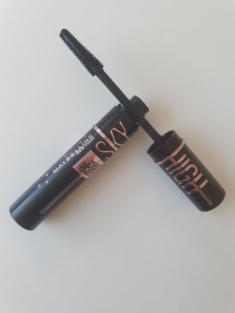 Sky High Black Mascara, Black Sky High Mascara, Sky High Mascara Cosmic Black, Affordable Mascara, Maybelline Sky High Mascara, Writing Videos, Maybelline Sky High, Sky High Mascara, Maybelline Lash Sensational