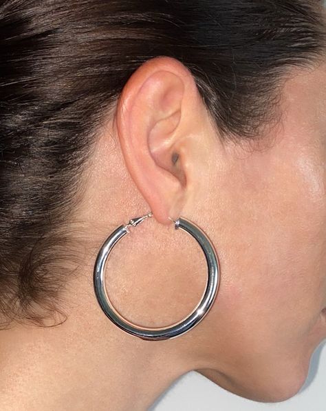 Excited to share this item from my #etsy shop: Large silver hoop earrings, thick tube sterling silver hoop earrings, modern hollow hoop earrings, modern hoop earrings, lightweight hoops. Chunky Silver Hoop Earrings, Modern Hoop Earrings, Large Silver Hoop Earrings, Message Bracelet, Big Hoop Earrings, Gold Filled Hoops, Silver Bead Bracelet, Sterling Silver Hoop Earrings, Ear Piercing