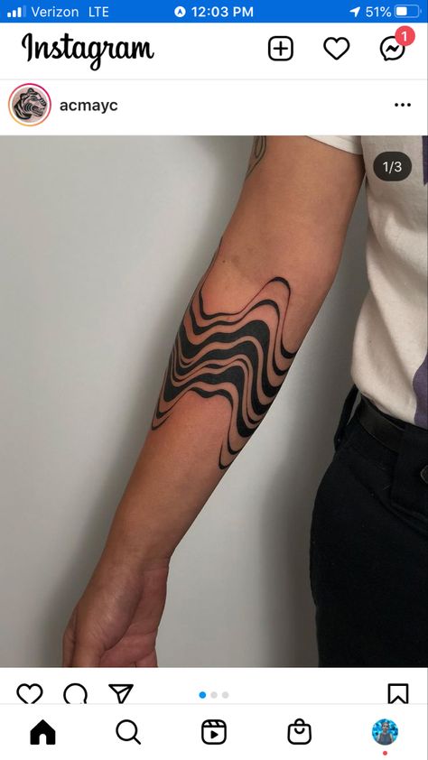 Curved Line Tattoo, Wavy Arm Band Tattoo, Wavy Line Tattoo Arm, Marble Tattoo Arm, Abstract Arm Wrap Tattoo, Arm Lines Tattoo, Curved Tattoo Design, Marble Tattoo Design, Wavy Line Tattoo