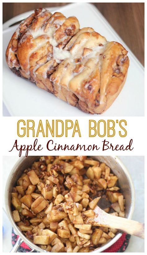 Apple Cinnamon Pull Apart, Cinnamon Pull Apart, Cinnamon Pull Apart Bread, Bread Recipe Video, Cinnamon Bread Recipe, Apple Bread Recipe, Cinnamon Filling, Bread Pull Apart Recipes, Fall Apple Recipes