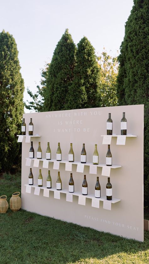 our bespoke wine seating chart for M + M 🤍 MAGIC MAKERS⁠ Planning + Design: @wildheightsevents⁠ Venue: @rgnywine⁠ Photo:… | Instagram Wine On Wedding Tables, Cork Seating Chart Wedding, Winery Seating Chart, Champagne Flute Seating Chart, Champagne Bottle Seating Chart, Winery Wedding Seating Chart, Wine Seating Chart Wedding, Wine Bottle Seating Chart Wedding, Wine Seating Chart