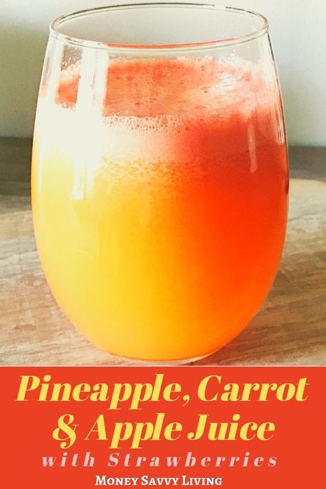 Carrot Apple Juice, Pineapple Juice Recipes, Fresh Juice Recipes, Pineapple Health Benefits, Pineapple Benefits, Healthy Juicer Recipes, Juice Cleanse Recipes, Juice Smoothies Recipes, Money Savvy