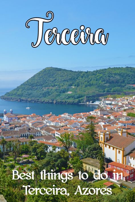 There are so many things to do in Terceira Azores! Volcanoes, caves, historical architecture, lush landscapes, impressive sea views, fresh seafood and more. #visitazores #boomersinPortugal #boomertravel Terceira Azores, Travel Restaurant, Travel Flight, Flight Travel, Portugal Travel Guide, Destinations Travel, Family Destinations, Travel Hotel, European Destinations