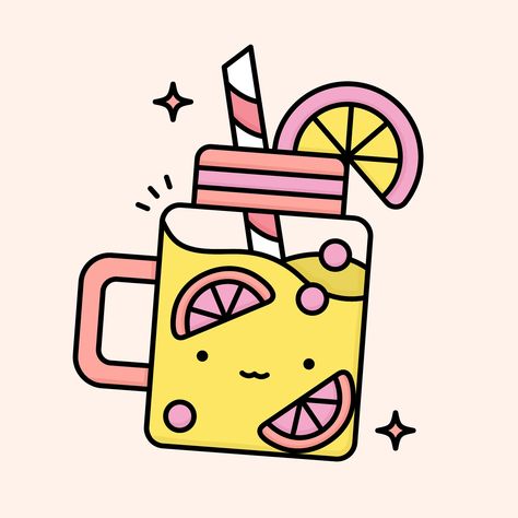 🍋✨ Hi there! I’m Lule—artist, doodler, and creator of Lule Doodles. Excited to share this lemonade design with you! Isn’t it just bursting with sunny vibes? #LuleDoodles #DigitalArt #LemonadeLove How To Draw Lemonade, Lemonade Design, Cute Easy Paintings, Sunny Vibes, Doodle Coloring, Mini Drawings, Strawberry Lemonade, Easy Drawing, Hi There